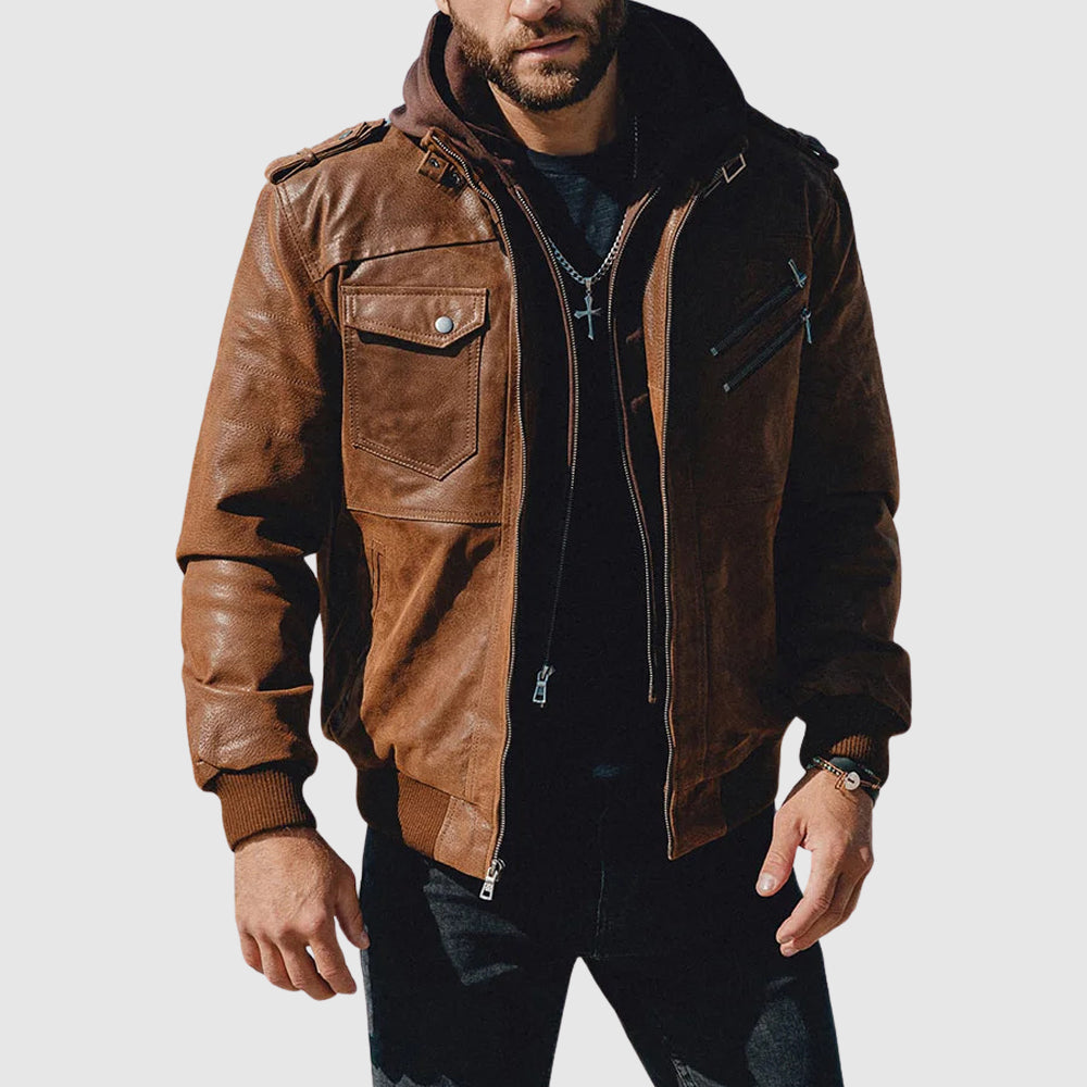 Lorenzo Vitali Ironwood Leather Jacket