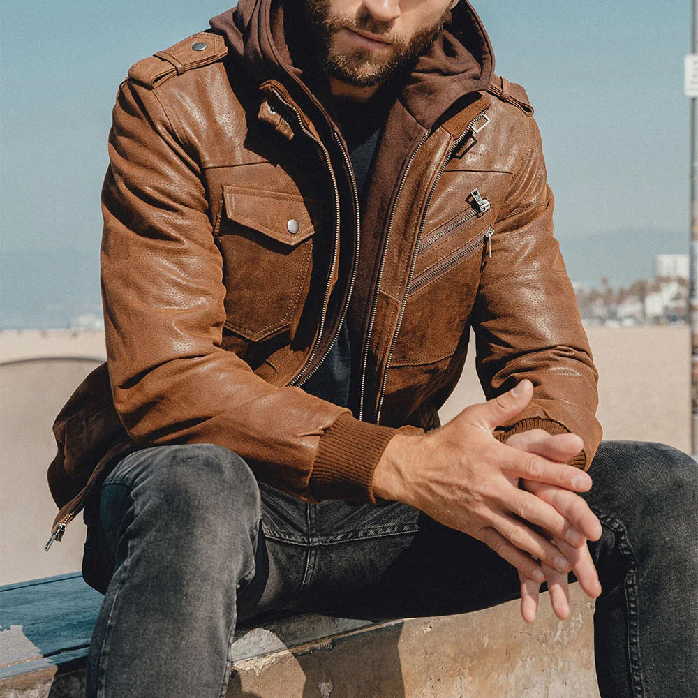 Lorenzo Vitali Ironwood Leather Jacket